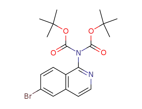 (6-bromoisoquinolin-1-yl)biscarbamic acid di-tert-butyl ester