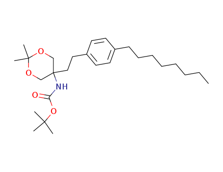 5-(tert-butyloxycarbonylamino)-5-{2-(4-octylphenyl)ethyl}-2,2-dimethyl[1,3]dioxane