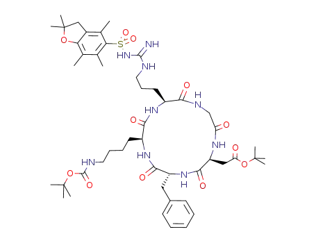 cyclized H2N-Asp(OtBu)-D-Phe-Lys(Boc)-Arg(Pbf)-Gly-OH