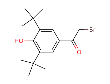 Molecular Structure of 14386-64-2 (2-BROMO-1-[3,5-DI(TERT-BUTYL)-4-HYDROXYPHENYL]ETHAN-1-ONE)