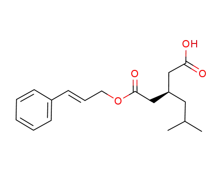 (-)-(R)-3-isobutyl-pentanedioic acid mono-(3-phenyl-allyl) ester