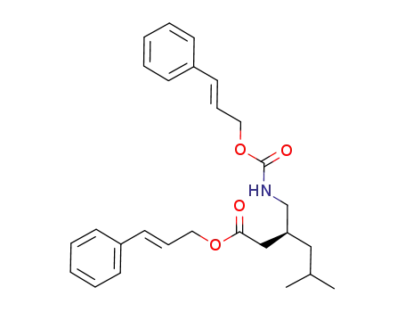 (-)-(S)-5-methyl-3-[(3-phenyl-allyloxycarbonylamino)methyl]-hexanoic acid 3-phenyl-allyl ester
