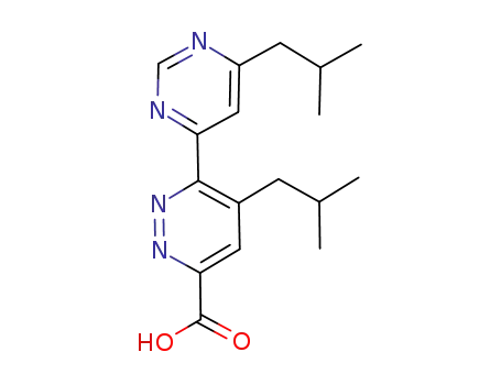 5-iso-butyl-6-(6-iso-butylpyrimidin-4-yl)pyridazine-3-carboxylic acid