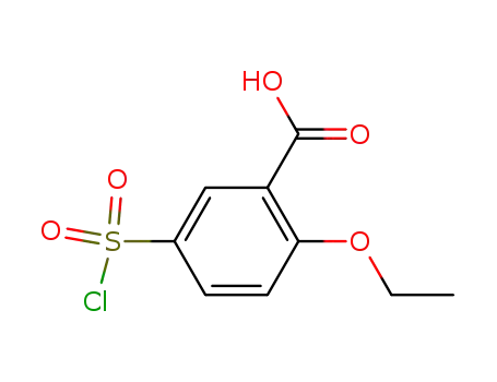 Molecular Structure of 200575-16-2 (5-Chlorosulfonyl-2-ethoxybenzoic acid)