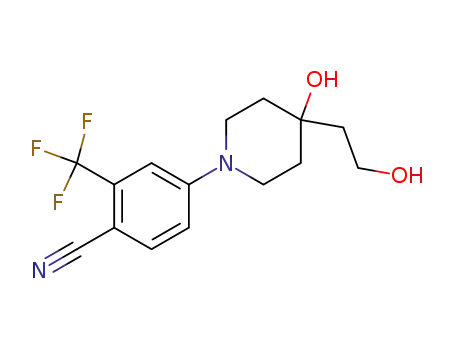 4-[4-Hydroxy-4-(2-hydroxy-ethyl)-piperidin-1-yl]-2-trifluoromethyl-benzonitrile