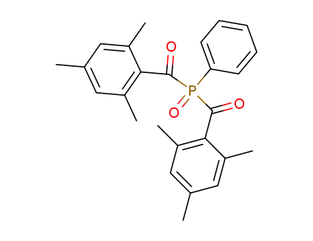 Molecular Structure of 162881-26-7 (Phenylbis(2,4,6-trimethylbenzoyl)phosphine oxide)