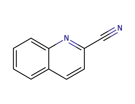 Molecular Structure of 1436-43-7 (QUINOLINE-2-CARBONITRILE)