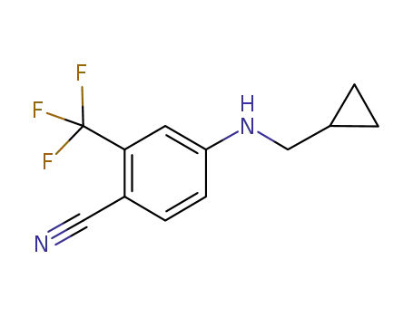 4-[(cyclopropylmethyl)amino]-2-(trifluoromethyl)benzonitrile