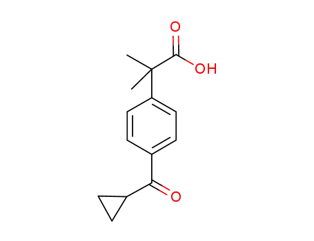 Benzeneacetic acid, 4-(cyclopropylcarbonyl)-a,a-dimethyl-