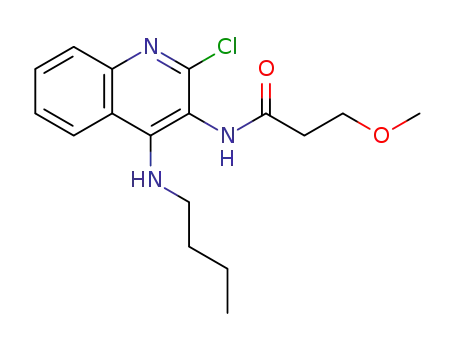 N-(4-butylamino-2-chloro-3-quinolinyl)-3-methoxypropanamide