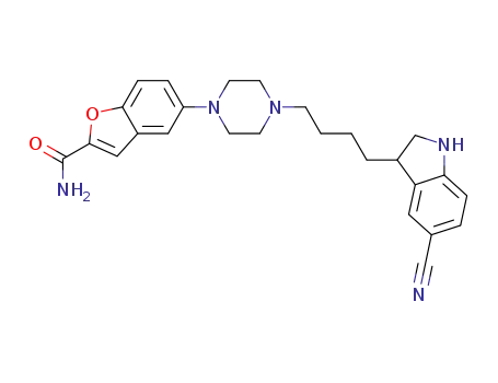 5-{4-[4-(5-cyano-2,3-dihydro-1H-indol-3-yl)butyl]piperazin-1-yl}benzofuran-2-carboxamide