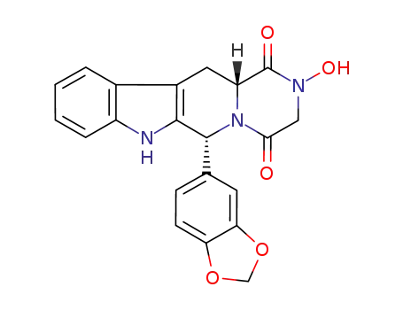 (6R,12aR)-2,3,6,7,12,12a-hexahydro-2-hydroxy-6-(3,4-methylendioxyphenyl)-pyrazino[2',1':6,1]pyrido[3,4-b]indole-1,4-dione