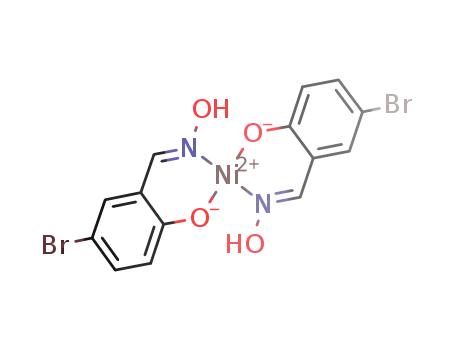 bis-2-hydroxy-5-bromophenylaldoxime nickel chelate