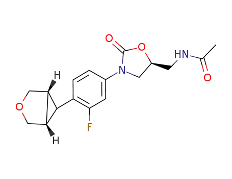 N-[((5S)-3-{3-fluoro-4-[exo-(1R,5S)-3-oxabicyclo[3.1.0]hex-6-yl]phenyl}-2-oxo-1,3-oxazolidin-5-yl)methyl]acetamide