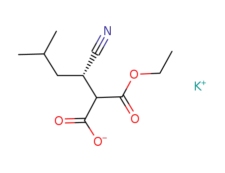 (3S)-3-cyano-2-ethoxycarbonyl-5-methyl-hexanoic acid potassium salt
