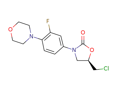 (5R)-5-(chloromethyl)-3-[3-fluoro-4-(4-morpholinyl)phenyl]-2-oxazolidinone