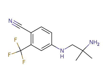 4-((2-amino-2-methylpropyl)amino)-2-(trifluoromethyl)benzonitrile