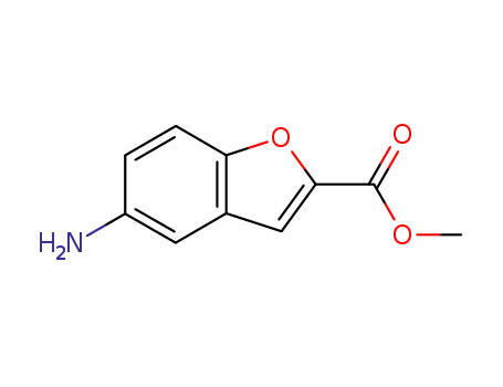 Molecular Structure of 1646-29-3 (5-AMINO-BENZOFURAN-2-CARBOXYLIC ACID METHYL ESTER)