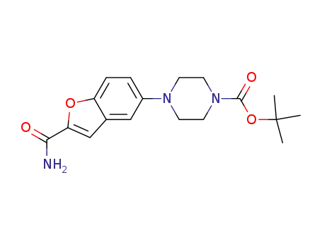 5-(4-tert-butoxycarbonyl-1-piperazinyl)benzofuran-2-carboxamide