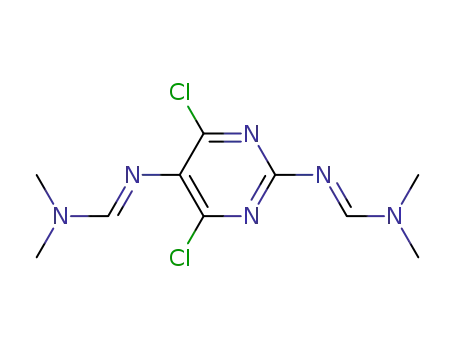 4,6-Dichloro-2,5-bis-[(dimethylamino)methyleneamino]pyrimidine