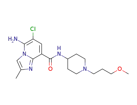 5-AMINO-6-CHLORO-2-METHYL-N-{1-[3-(METHOXY)PROPYL]-4-PIPERIDINYL}IMIDAZO[1,2-a]PYRIDINE-8-CARBOXAMIDE