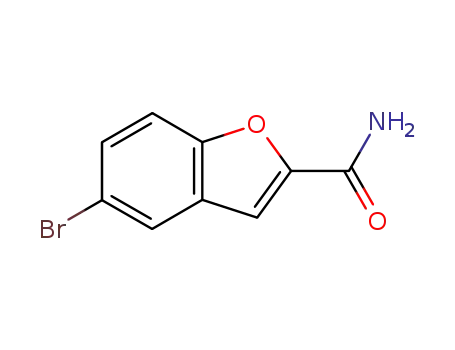 Molecular Structure of 35351-21-4 (5-Bromobenzofuran-2-carboxamide)