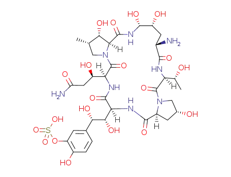 Molecular Structure of 168110-44-9 (Micafungin FR-179642 impurity (acid))
