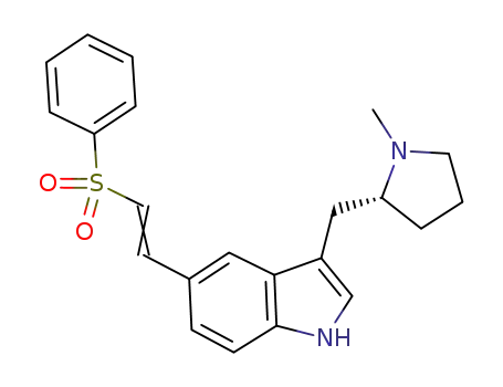 3-[((2R)-1-METHYLPYRROLIDIN-2-YL)METHYL]-5-[(E)-2-(PHENYLSULFONYL)VINYL]INDOLE