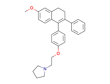 Pyrrolidine,1-[2-[4-(3,4-dihydro-6-methoxy-2-phenyl-1-naphthalenyl)phenoxy]ethyl]-