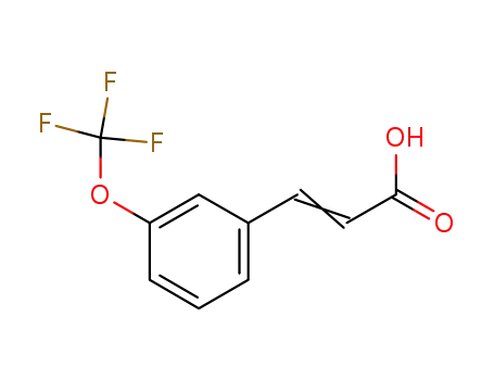 Molecular Structure of 168833-80-5 (3-(TRIFLUOROMETHOXY)CINNAMIC ACID)