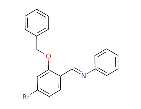 Molecular Structure of 914777-35-8 ((E)-N-(2-BENZYLOXY)-4-BROMOBENZYLIDENE ANILINE)