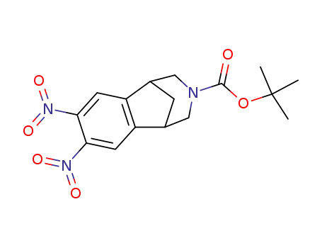 Molecular Structure of 230615-60-8 (1,5-Methano-3H-3-benzazepine-3-carboxylic acid,
1,2,4,5-tetrahydro-7,8-dinitro-, 1,1-dimethylethyl ester)