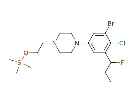 1-(2-trimethylsilyloxyethyl)-4-[3-bromo-4-chloro-5-(1-fluoropropyl)]phenylpiperazine