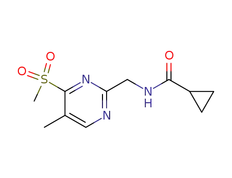 N-{[5-methyl-4-(methylsulfonyl)pyrimidin-2-yl]methyl}cyclopropane-carboxamide