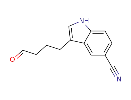 3-(4-oxobutyl)-1H-indole-5-carbonitrile