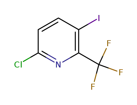 Molecular Structure of 945717-57-7 (6-chloro-3-iodo-2-(trifluoromethyl)pyridine)