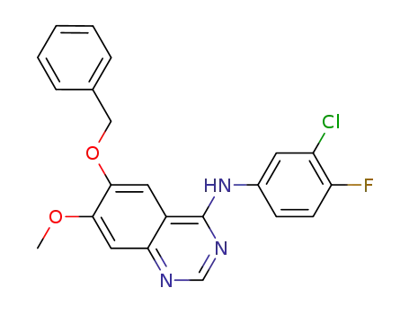 N-(3-chloro-4-fluorophenyl)-7-methoxy-6-phenylmethoxyquinazolin-4-amine