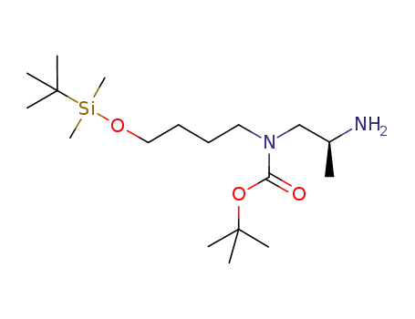 2-(S)-2-amino-N-(tert-butoxycarbonyl)-N-(4-tert-butyldimethylsilyloxybutyl)propylamine