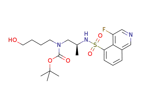 2-(S)-1-(4-fluoroisoquinoline-5-sulfonyl)-N-(tert-butoxycarbonyl)-N-(4-hydroxybutyl)propylamine