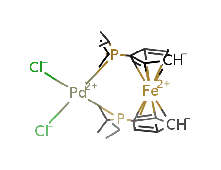 dichloro[ferrocene-1,1'-diylbis(diisopropylphosphine-P)]palladium(II)