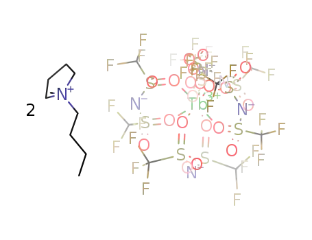 [1-butyl-1-methylpyrrolidinium]2Tb[bis(trifluoromethanesulfonyl)amide)5