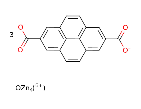 Zn4O(pyrene-2,7-dicarboxylate)3
