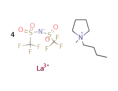 (1,1-n-butyl-methylpyrrolidinium)[La(bis(trifluoromethanesulfonyl)-amide)4]