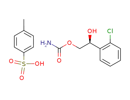 (S)-(+)-2-(2-chlorophenyl)-2-hydroxy-ethyl carbamate p-toluenesulfonic acid