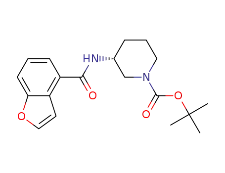 (R)-3-[(benzofuran-4-carbonyl)-amino]-piperidine-1-carboxylic acid tert-butyl ester