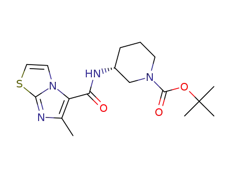 (R)-3-[(6-methyl-imidazo[2,1-b]thiazole-5-carbonyl)-amino]-piperidine-1-carboxylic acid tert-butyl ester
