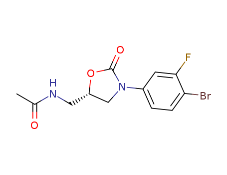 (S)-N-((3-(4-BROMO-3-FLUOROPHENYL)-2-OXOOXAZOLIDIN-5-YL)METHYL)ACETAMID