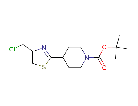 1-Piperidinecarboxylic acid, 4-[4-(chloromethyl)-2-thiazolyl]-,1,1-dimethylethyl ester