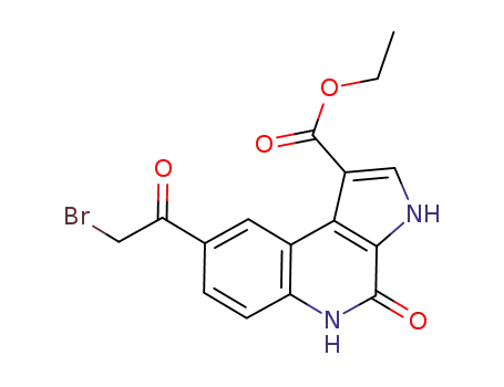 8-(2-bromo-acetyl)-4-oxo-4,5-dihydro-3H-pyrrolo[2,3-c]quinoline-1-ethyl carboxylate