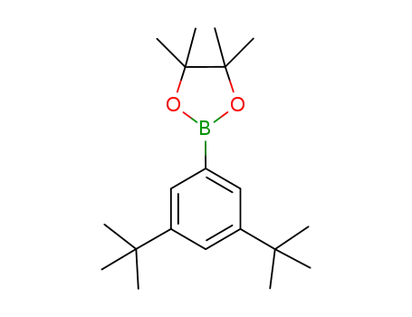 Molecular Structure of 1071924-13-4 (2-(3,5-di-tert-butylphenyl)-4,4,5,5-tetraMethyl-1,3,2-dioxaborolane)